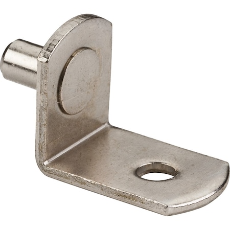 Hardware Resources Bright Nickel 5 mm Pin Angled Shelf Support with 3/4" Arm and 1/8"Hole 1707BN